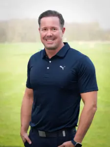 Michael Wykrent, PGA Golf Professional, auf der Driving Range